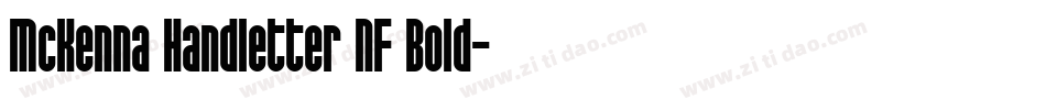 McKenna Handletter NF Bold字体转换